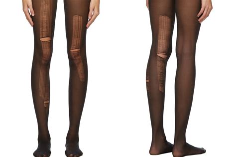 gucci torn tights|gucci distressed tights.